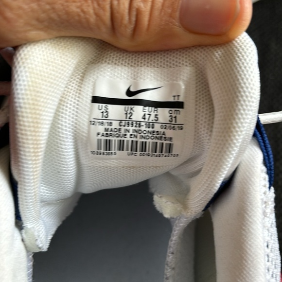 Nike Air Max 95 White Deep Royal Blue Gym Red - Picture 5 of 12